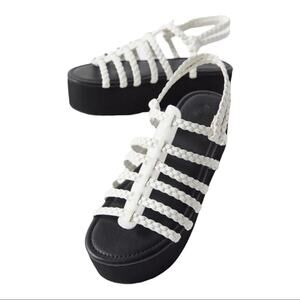 Urban Outfitters Braided Platform Sandal Y2K Style